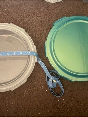 Round glass bottom lock n lock  Food Storage Lids in Green and Clear